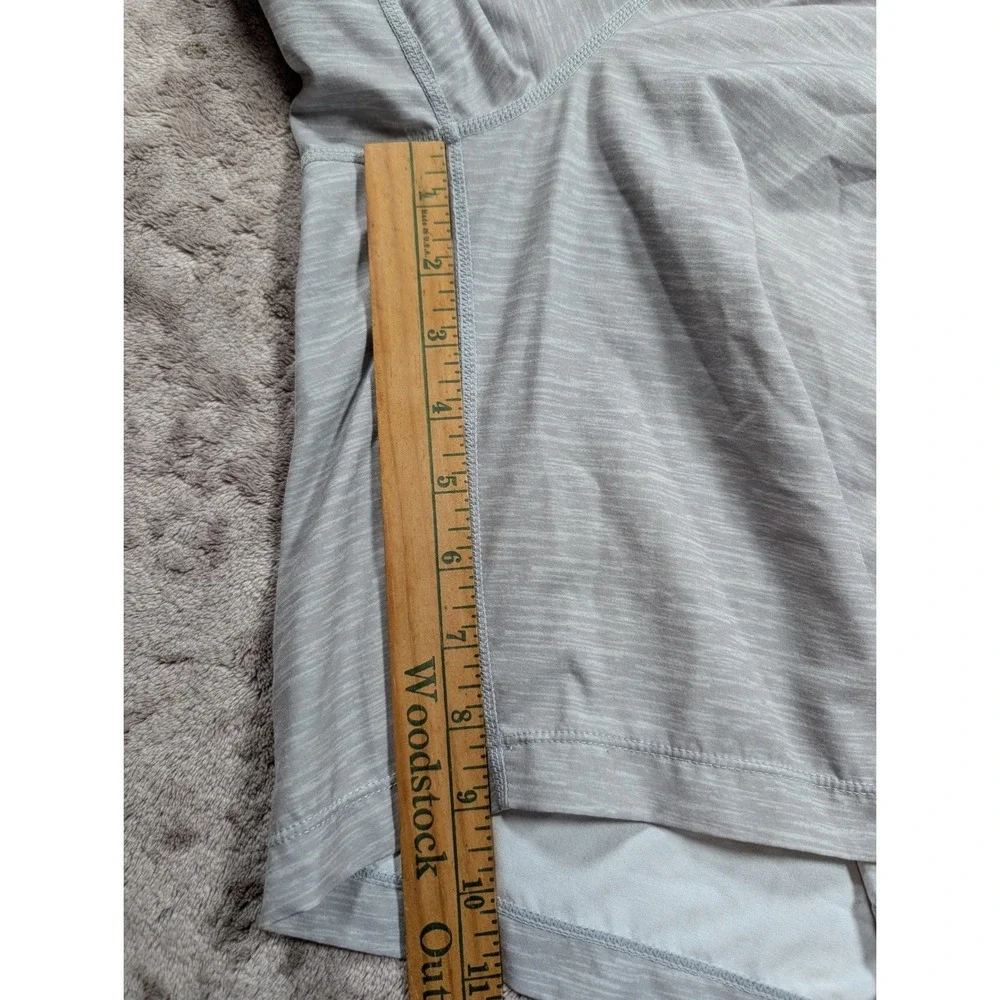 Birddogs Gym Shorts Men XXL Gray Space Dye Elastic Waist Zipper Pockets Athletic